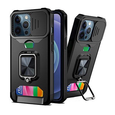 Heavy duty back cover with camera protection ring ... Rich Diary Phone Case