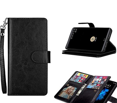 cowhide finish multifunction Rich Diary Phone Case